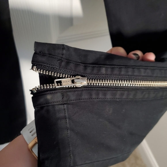 a.l.c. Skinny Zip Up and Zip Leg Black Pants - Picture 5 of 8